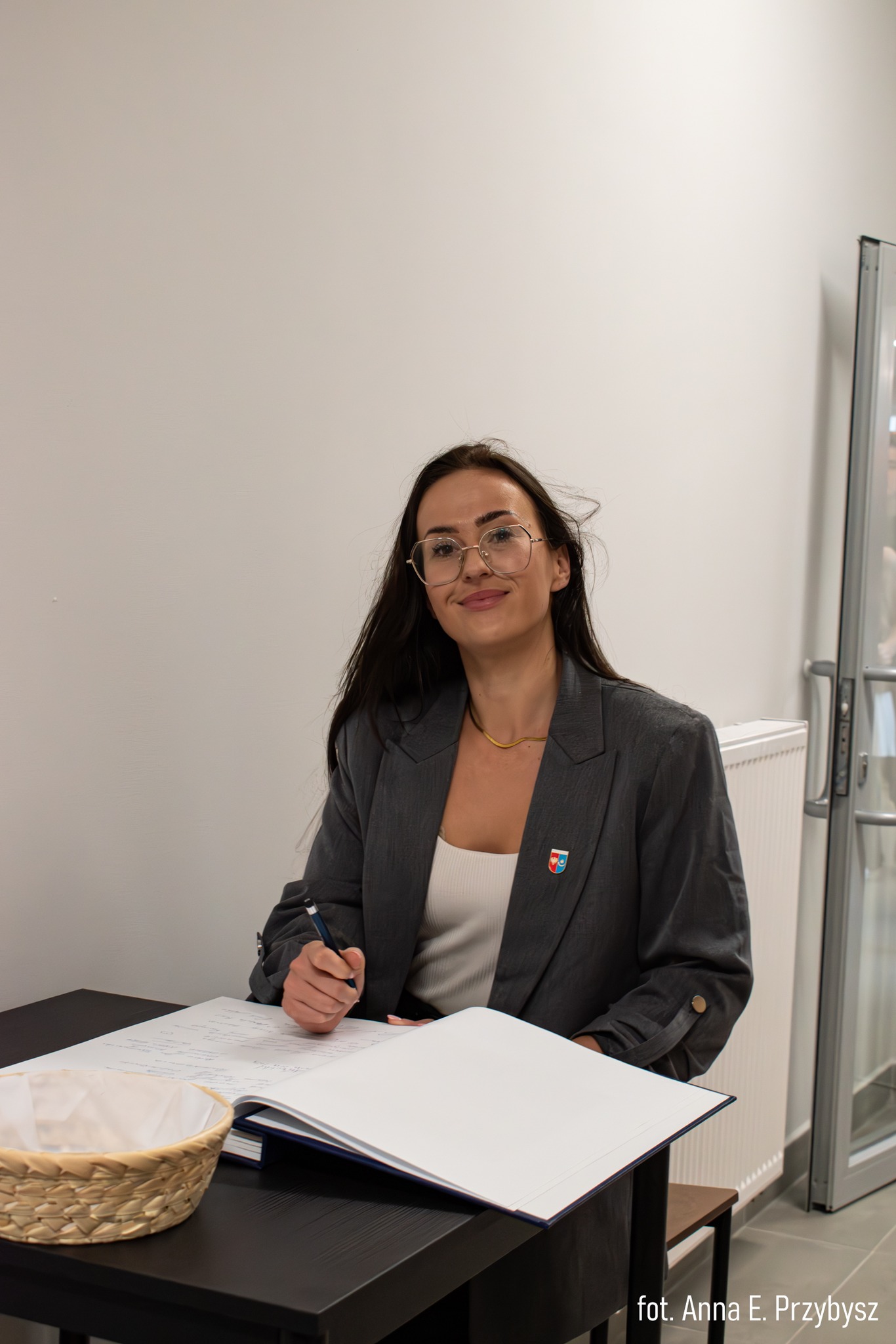 Urszula Pacyga na otwarciu Urszula Pacyga na otwarciu