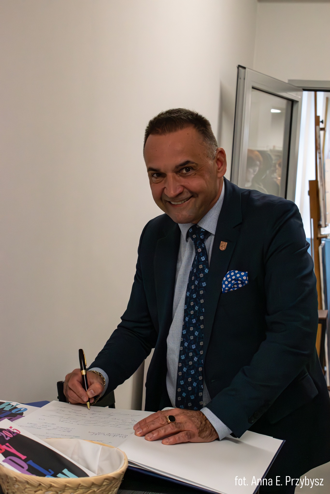 Robert Grubek na otwarciu Robert Grubek na otwarciu